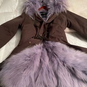 Peri Luxe Fur-Trim Parka women’s size M